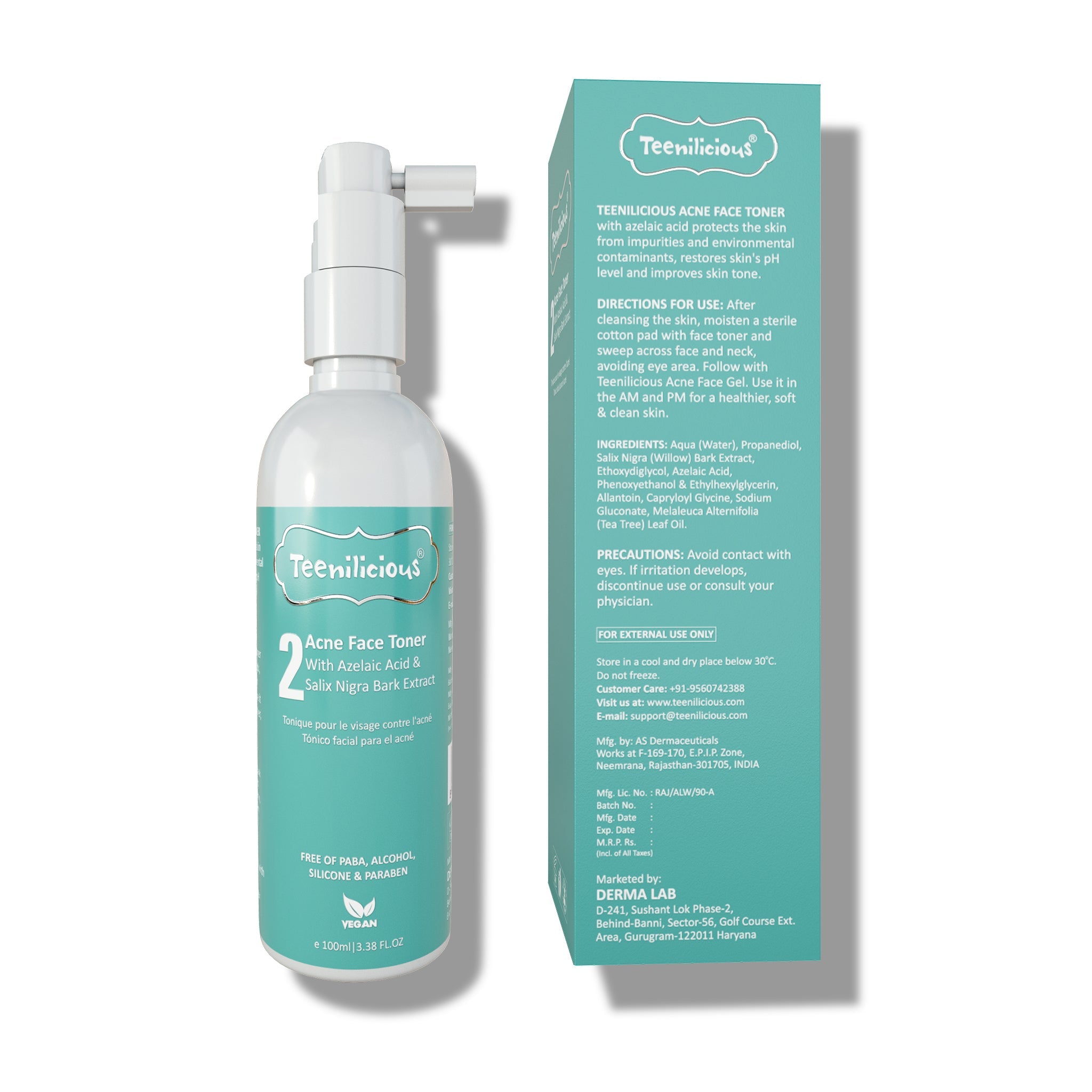 Product View Of Azelaic Acid Acne Face Toner