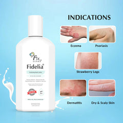 Fidelia Hydrating Body Lotion for Dry Skin, Eczema , Psoriasis, Strawberry legs & Dermatitis