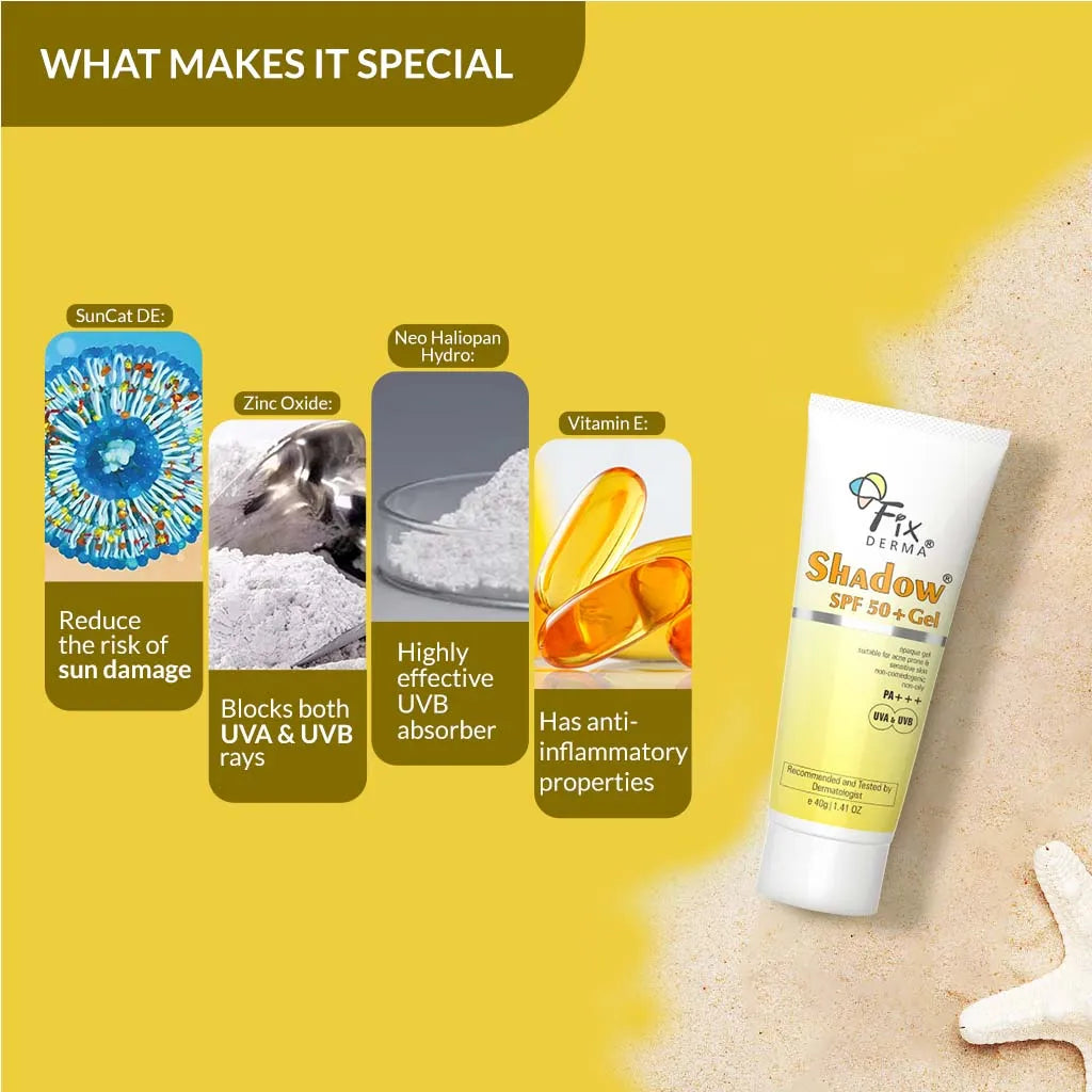 Shadow Sunscreen For Oily Skin SPF 50+ Gel - Acne Prone