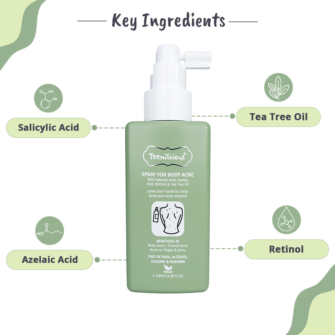 Key Ingredients Of Body Acne Spray