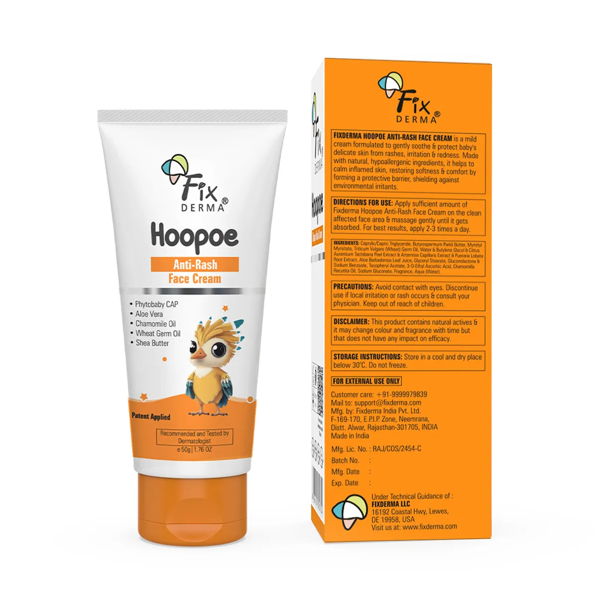 Hoopoe Anti Rash Face Cream