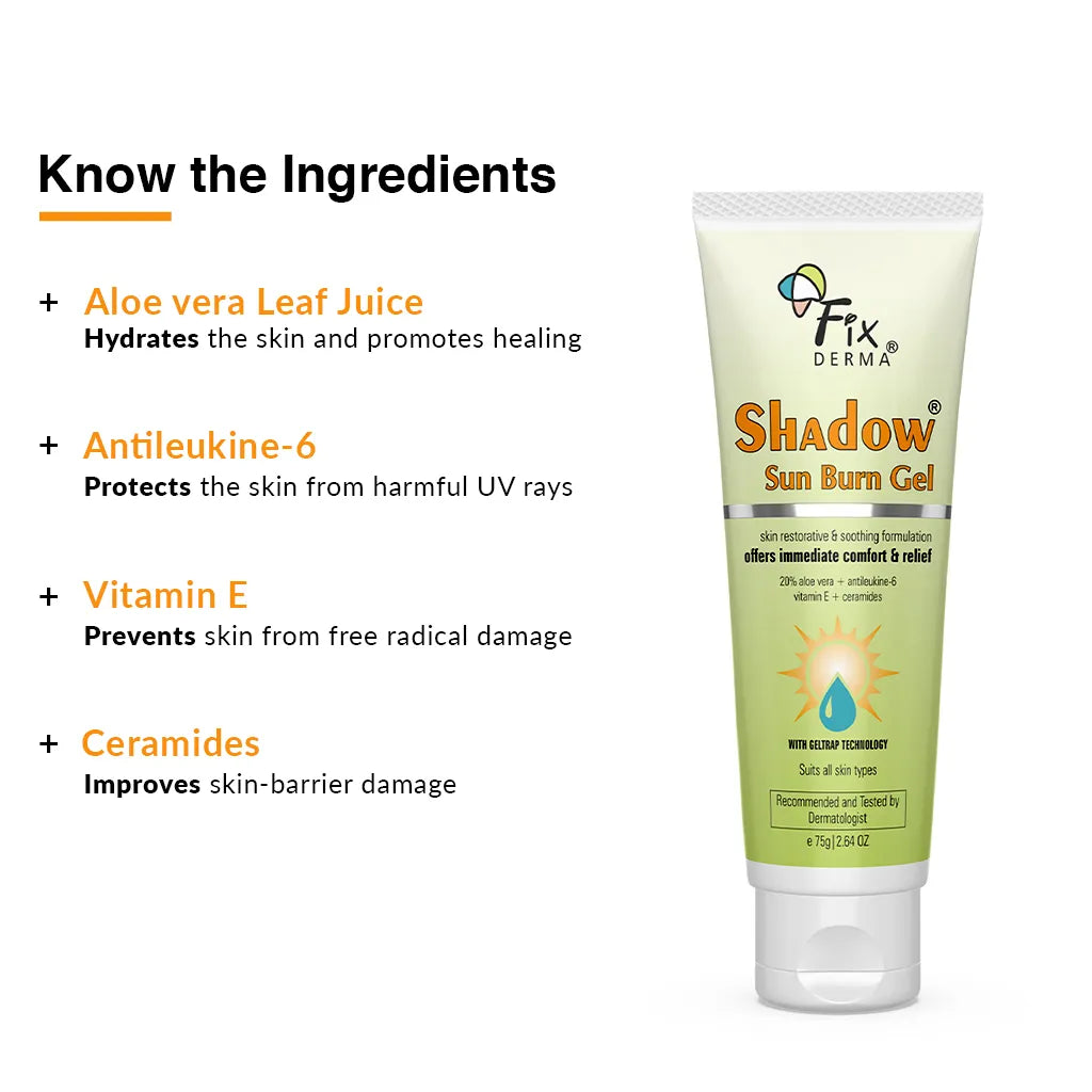 Key ingredients of Shadow Sun Burn Gel