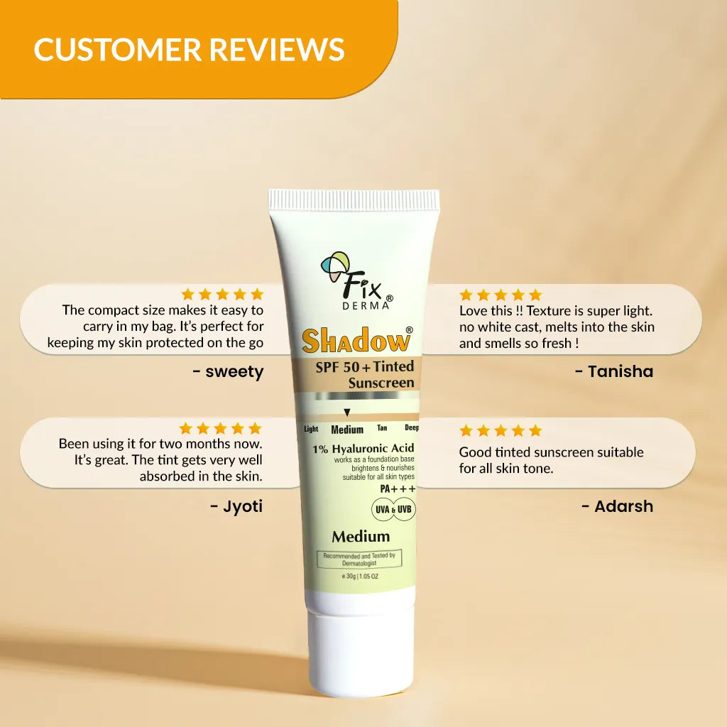 Shadow SPF 50+ Tinted Sunscreen | 1% Hyaluronic Acid